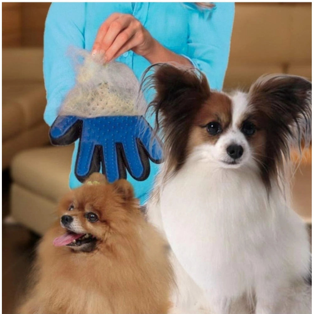 _5-Finger Deshedding Glove – Pet Hair Remover And Groomings · Pack of 2