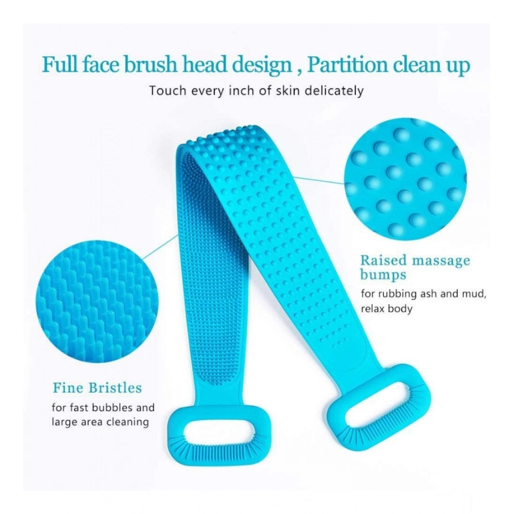 _Silicone Bath Scrubber Belt – Dual-Sided Exfoliating Body Cleanings · Pack of 2