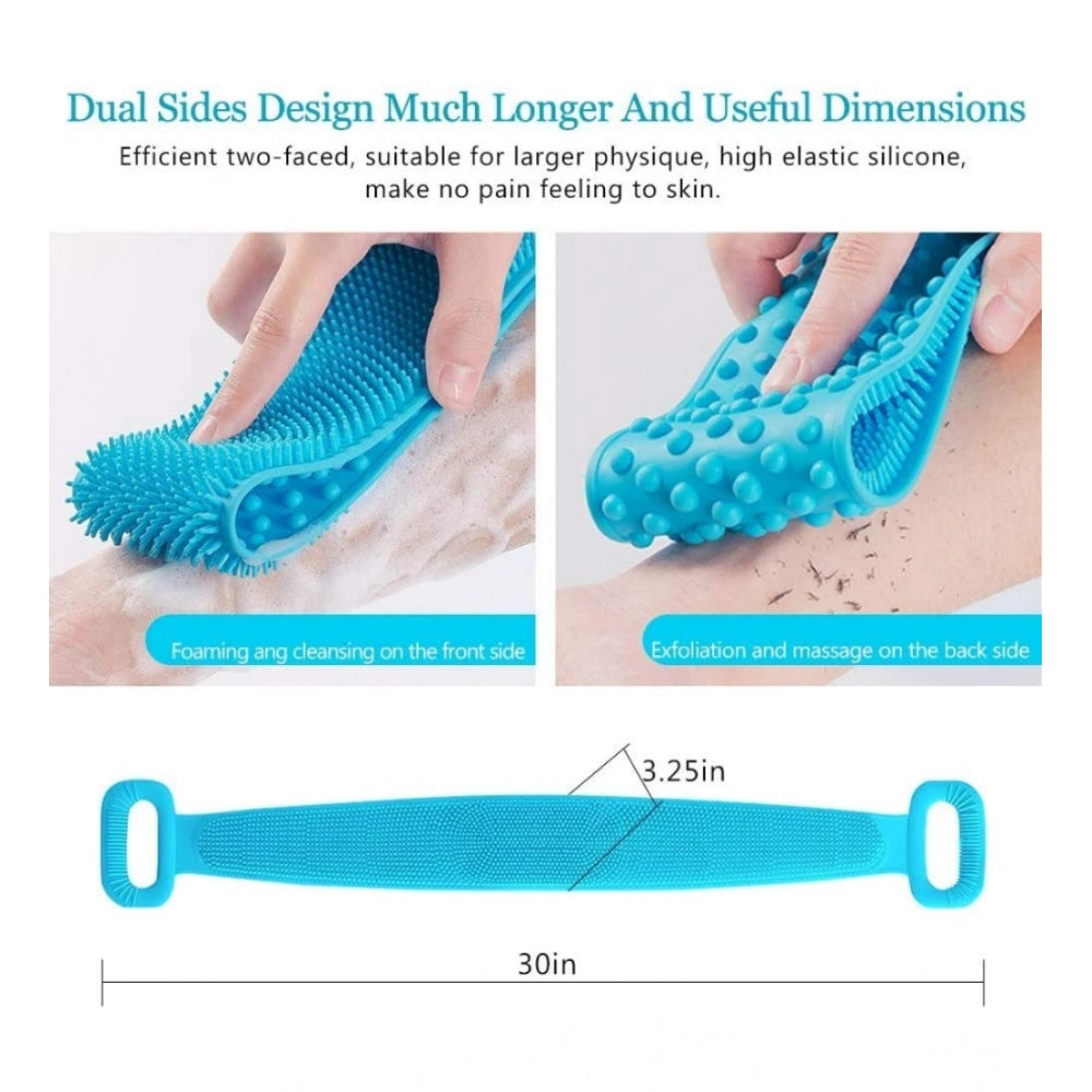 _Silicone Bath Scrubber Belt – Dual-Sided Exfoliating Body Cleanings · Pack of 2