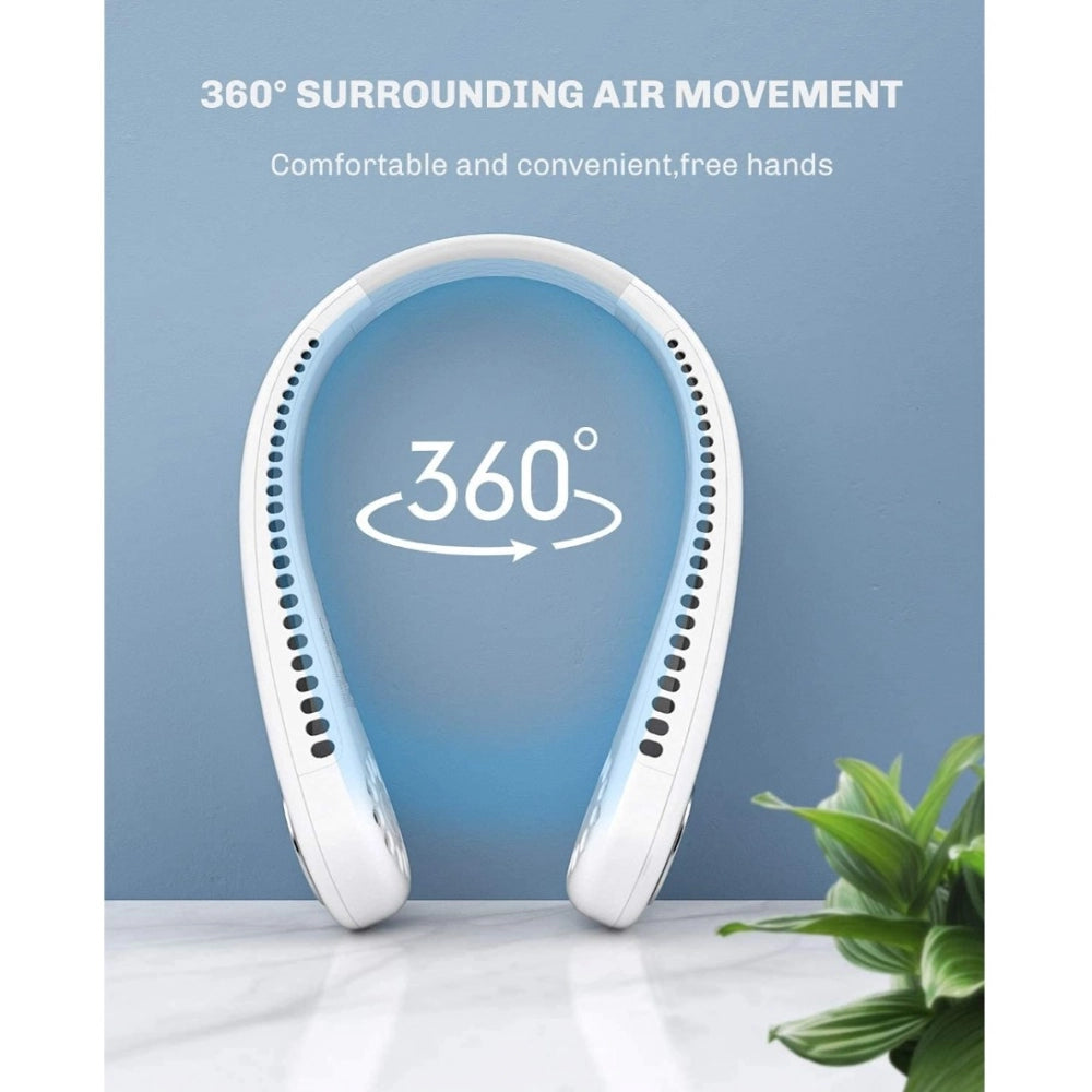 USB Rechargeable Wearable Neck Fan — Single Piece
