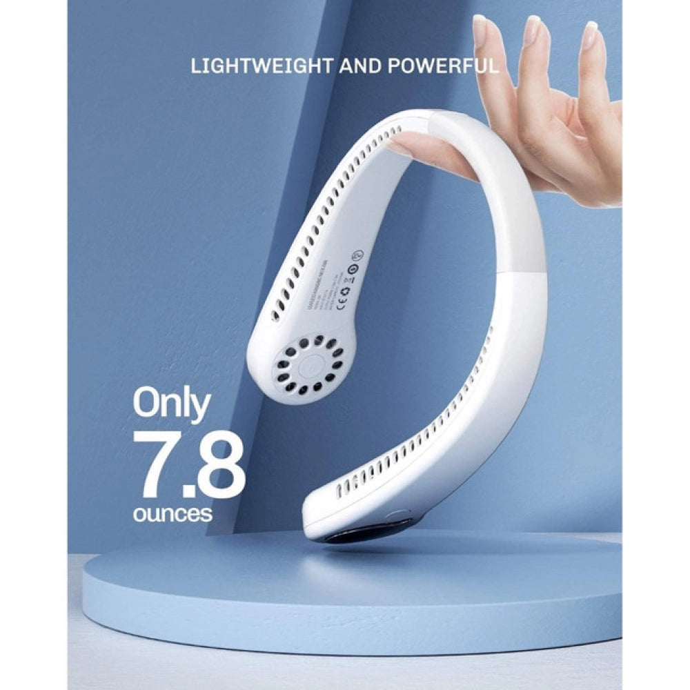 USB Rechargeable Wearable Neck Fan — Single Piece