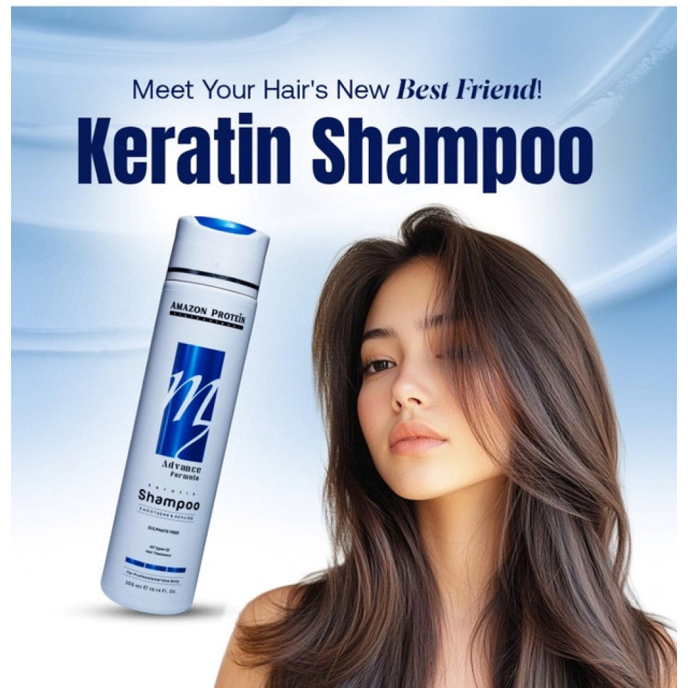 Unisex Protein Keratin Sampoo — 300 Ml