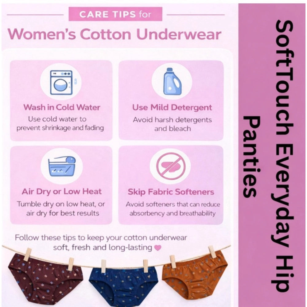 Pack Of_3 Women's Cotton Printed Hipster Panty · 07_L