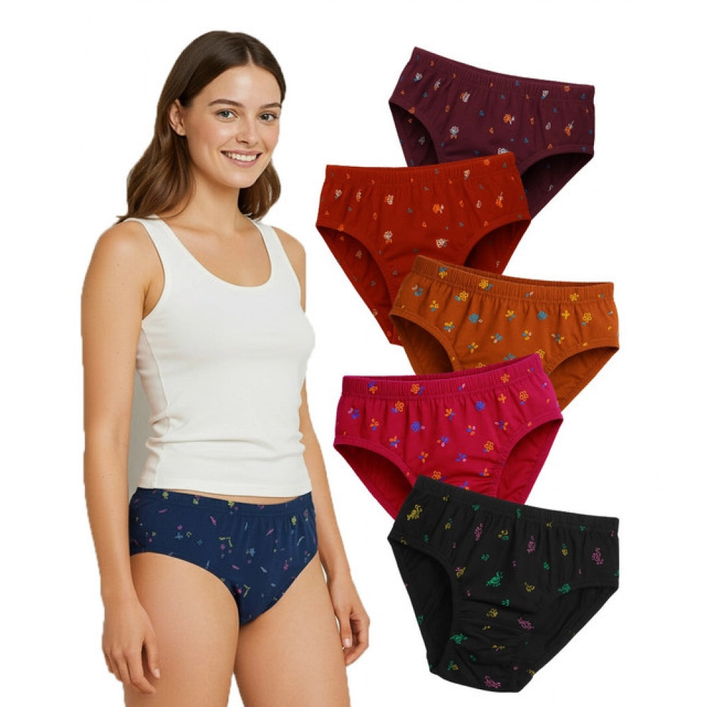 Pack Of_6 Women's Cotton Printed Hipster Panty · 13_L