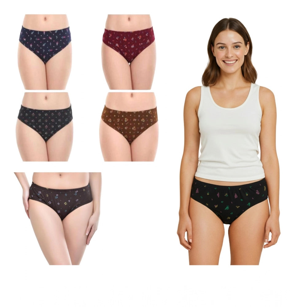 Pack Of_6 Women's Cotton Printed Hipster Panty · 19_L