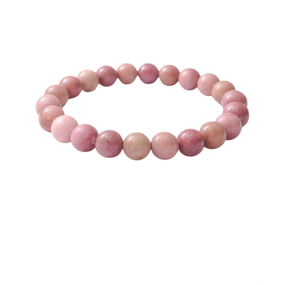 Natural Crystal 8Mm Rhodonite Bracelet — Light Purple