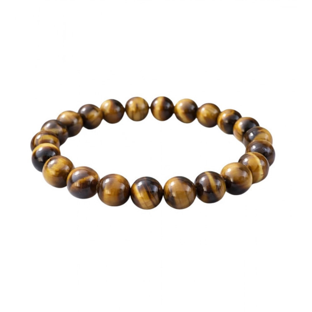 Natural Crystal 8Mm Tiger Eye Bracelet — Brown