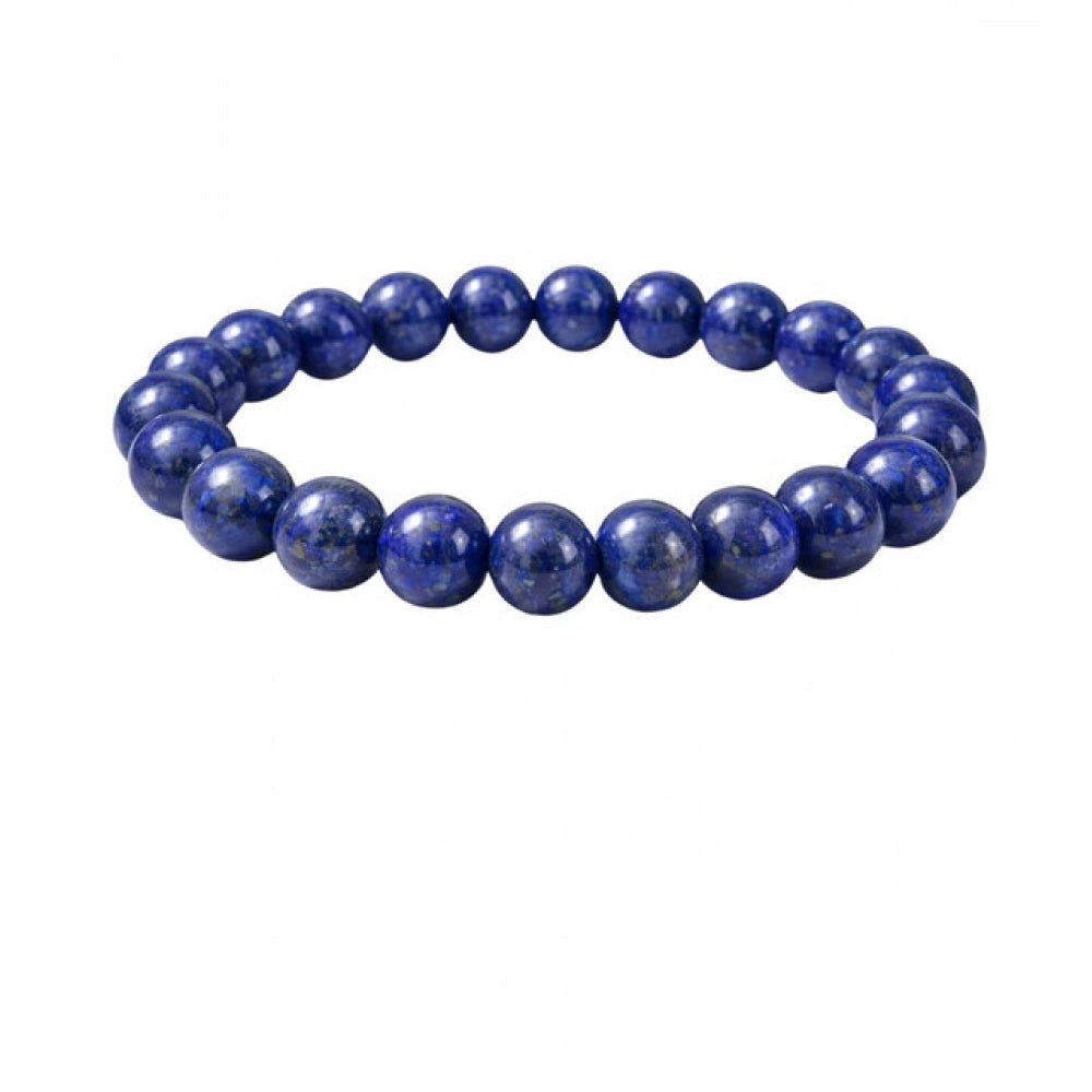 Natural Crystal 8Mm Lapis Lazuli Bracelet — Dark Purple