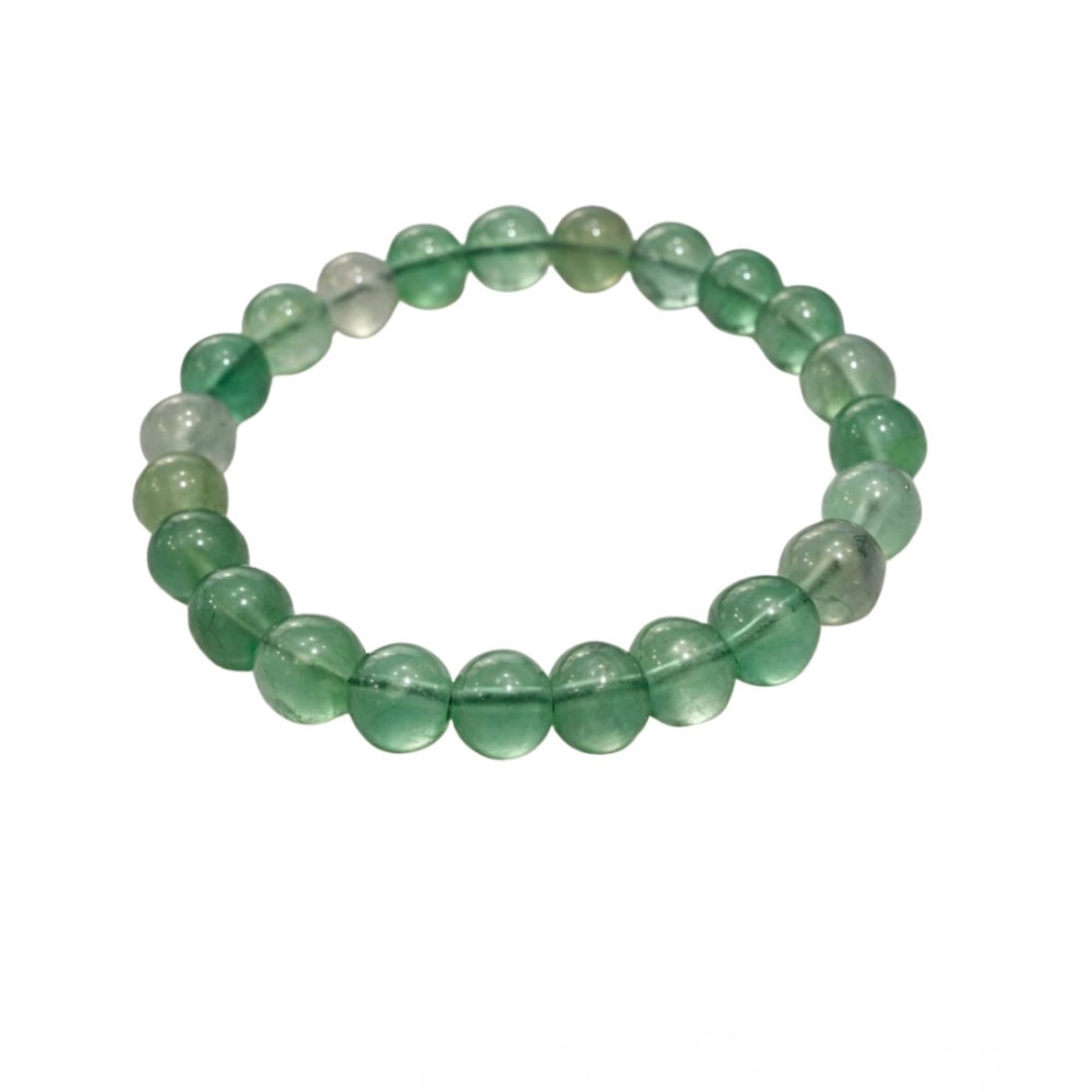 Natural Crystal 8Mm Fluorite Bracelet — Green