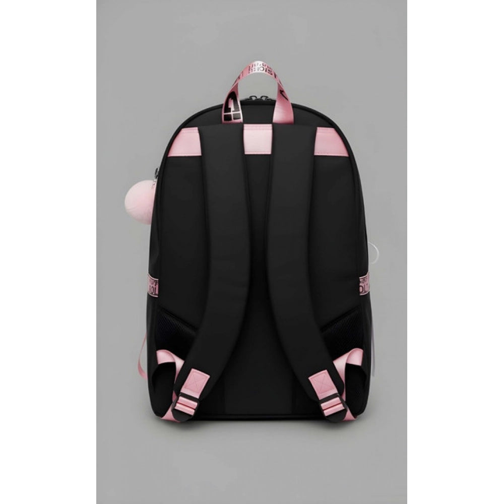 Unisex Pu Leather Solid Medium Zipper Backpack — Black · 2447