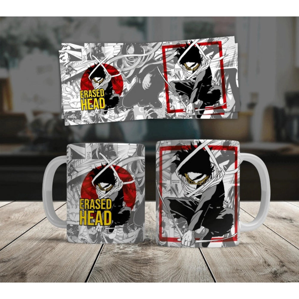 Anime Erased Head Ceramic Printed Coffee Mug — White