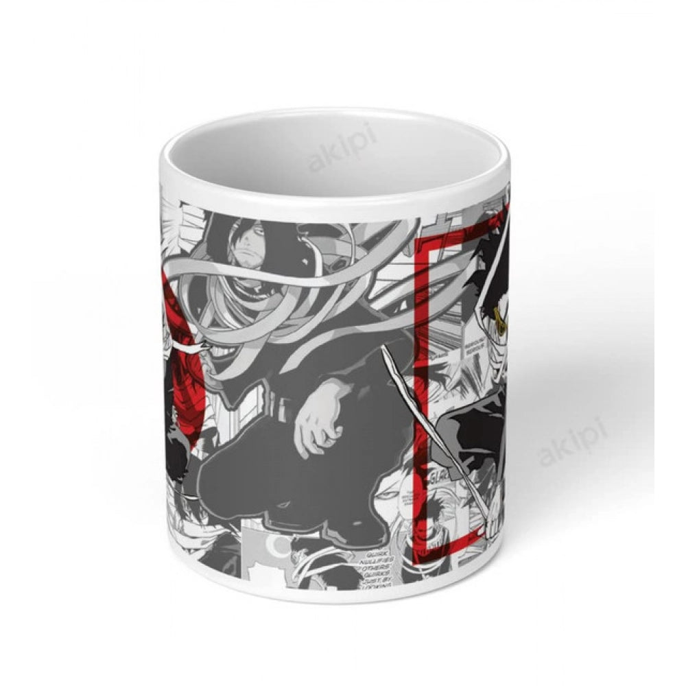 Anime Erased Head Ceramic Printed Coffee Mug — White