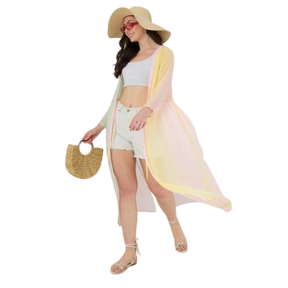 Women's Georgette Ombre Short Sleeve Shrug