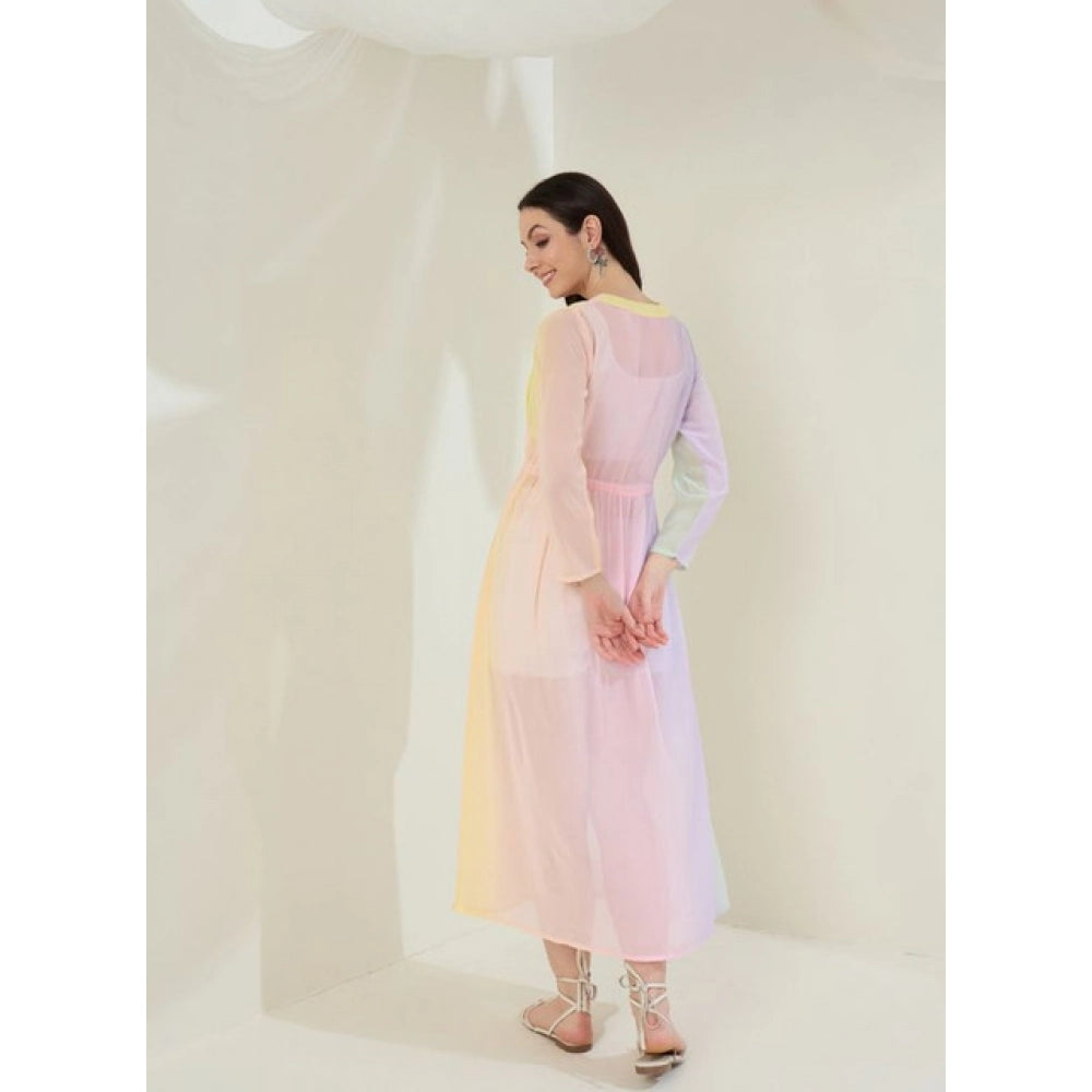 Women's Georgette Ombre Short Sleeve Shrug