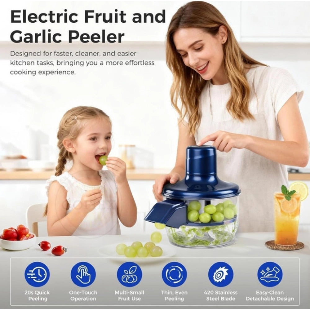 Solid An Electric Automatic Peeler — Blue