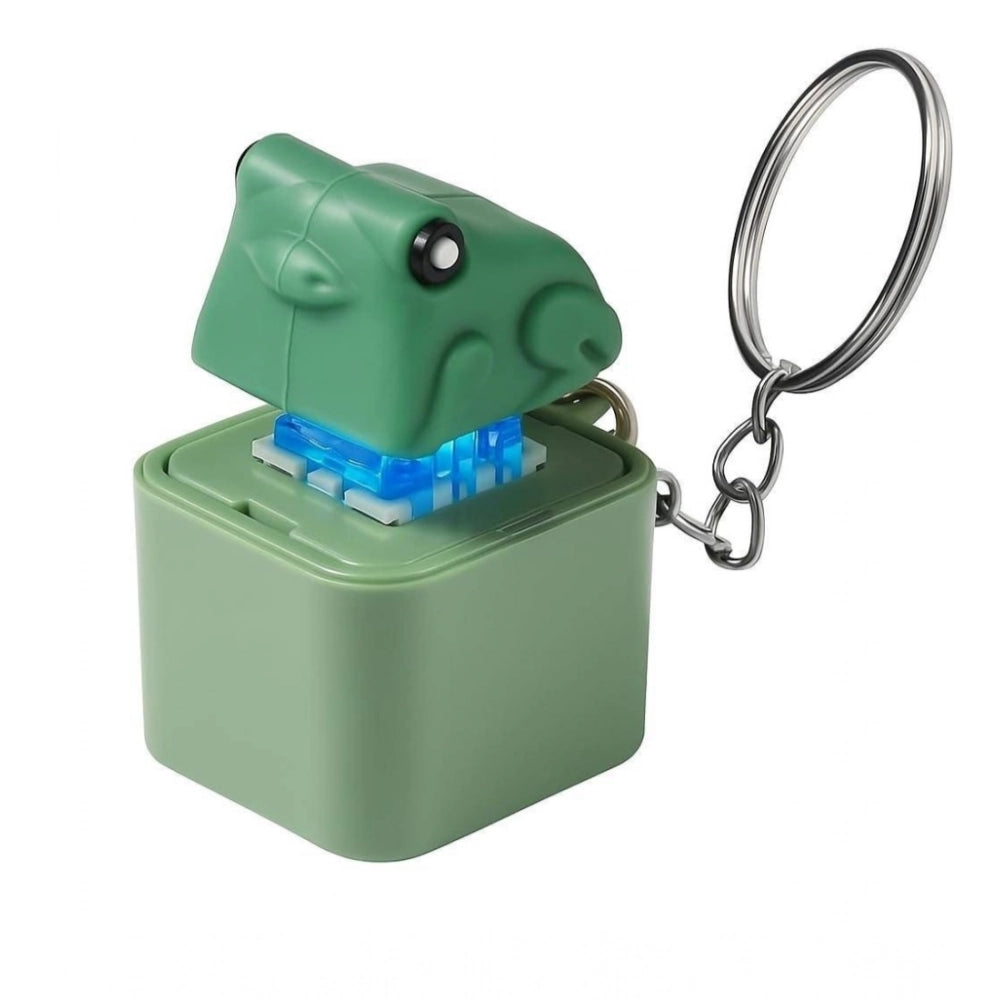 Solid Frog Croaking Keychain