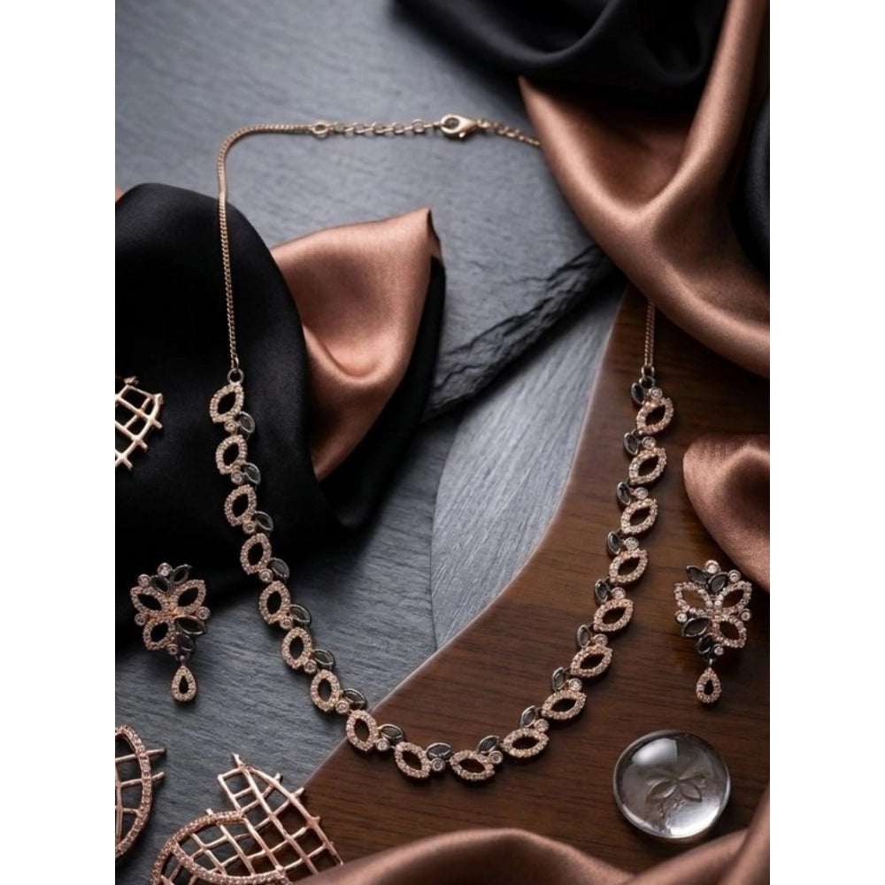 Women's Brass Silver Plated Necklace Set — Silver · 2026