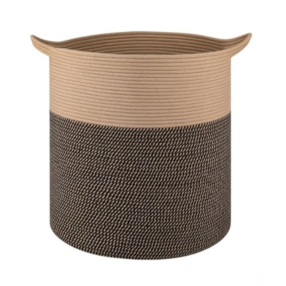Cotton 12X14 Inch - Mix Storage Basket For Clothes — Dark-Brown