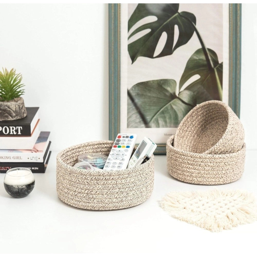 Cotton 8X3 Inch Kidi Round 3 Set Bedside Organizer — Kidi