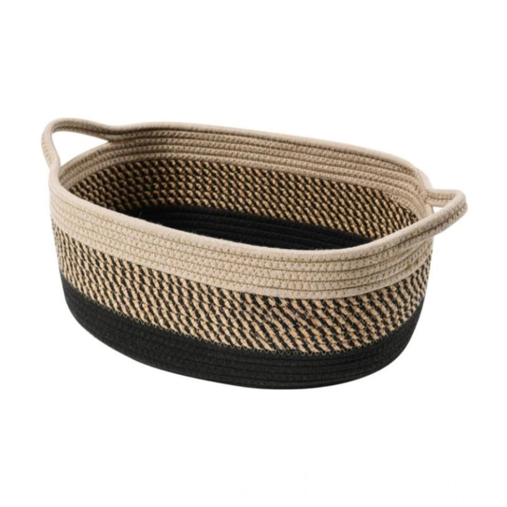 Cotton Pack Of_1 Baby Basket 15X6 Inch Storage Basket — Brown