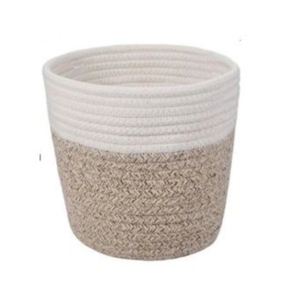 Cotton Flower Pot — White-Kidi