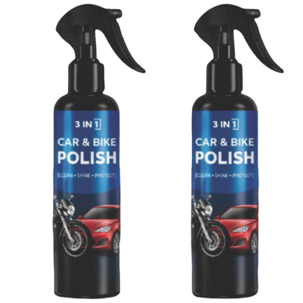 3-In-1 Car And Bike Polish Spray Bottles 100 mls · Pack of 2