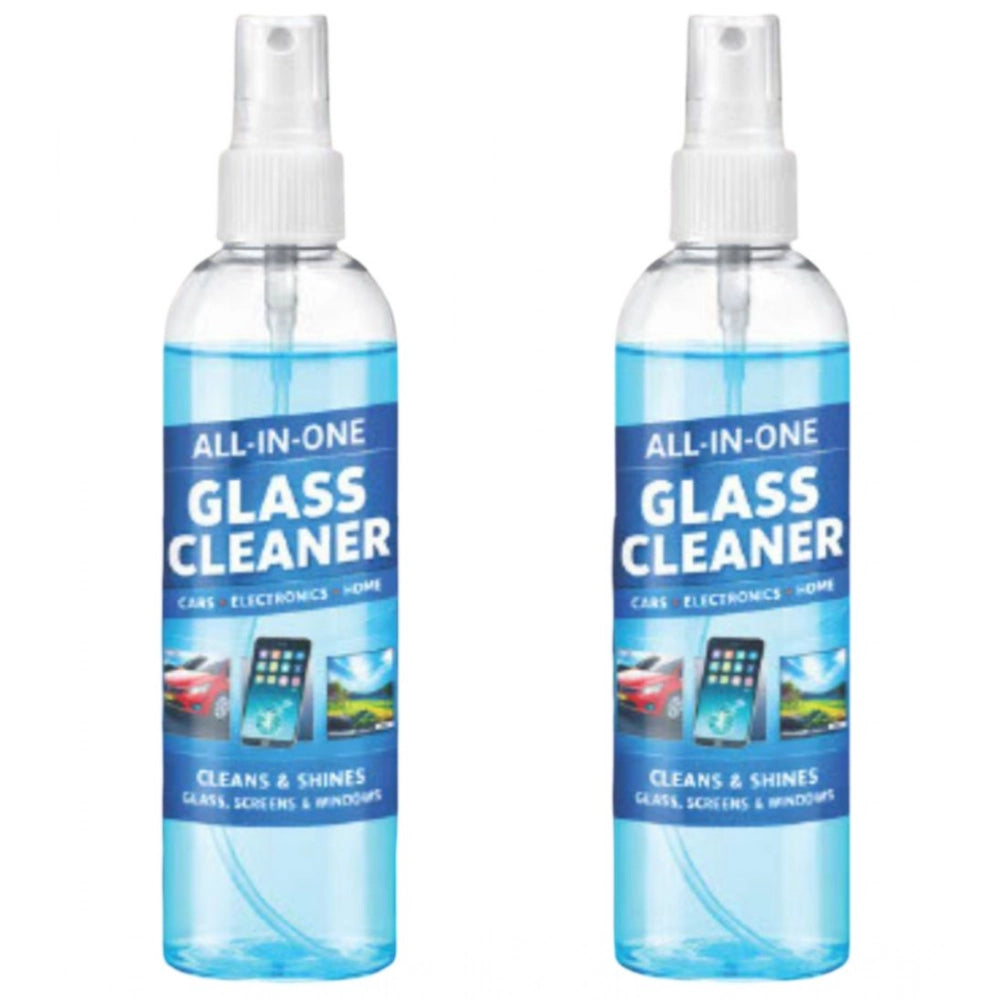 All-In-One Glass Cleaner Spray Bottles 100 mls · Pack of 2