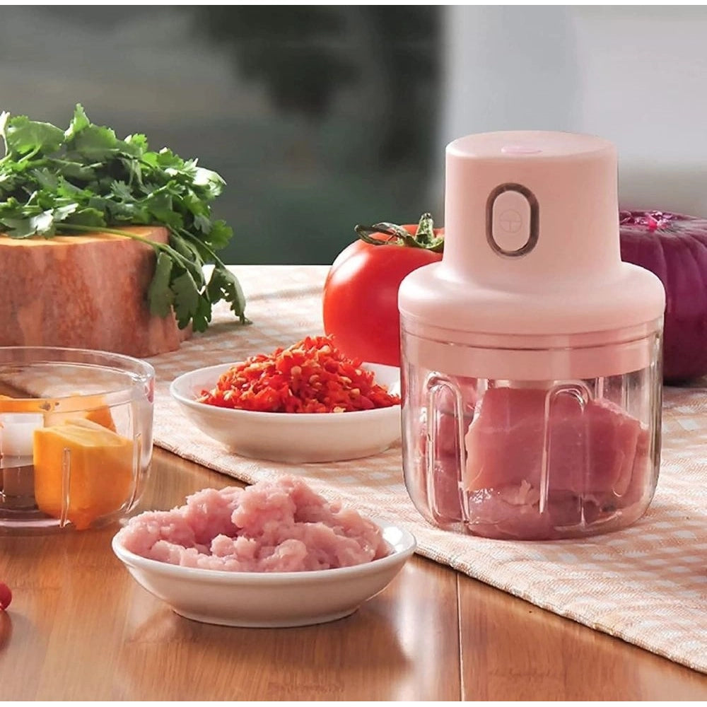 USB Garlic Chopper — Pink