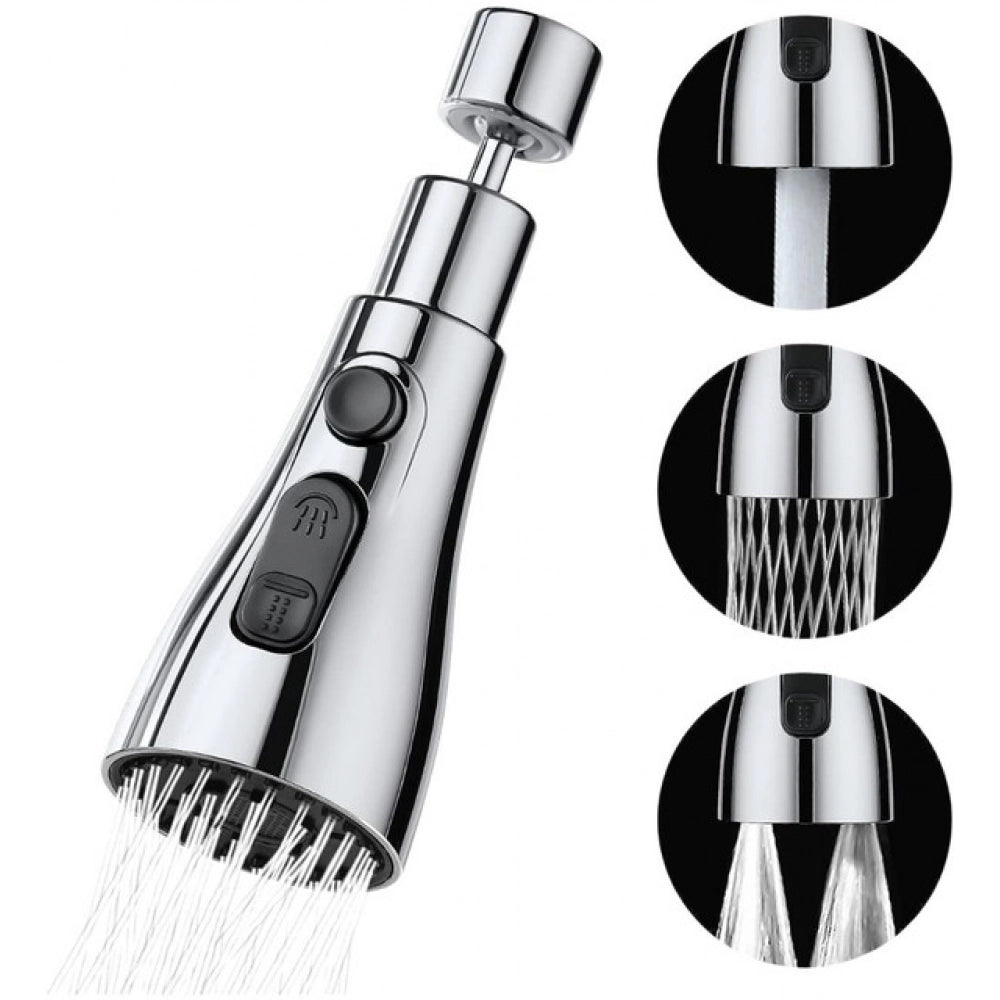 360 Degree Movable Faucet — Silver