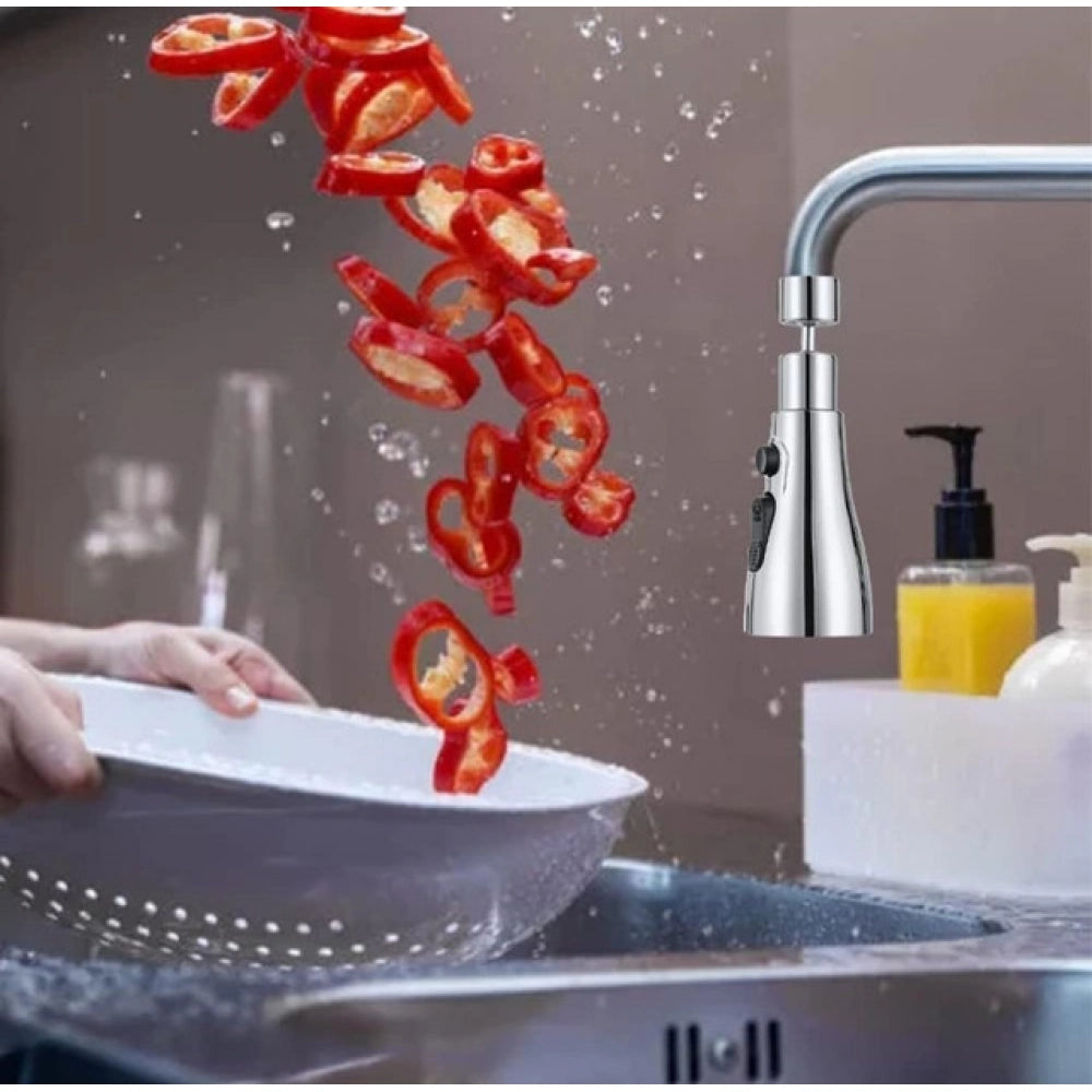 360 Degree Movable Faucet — Silver