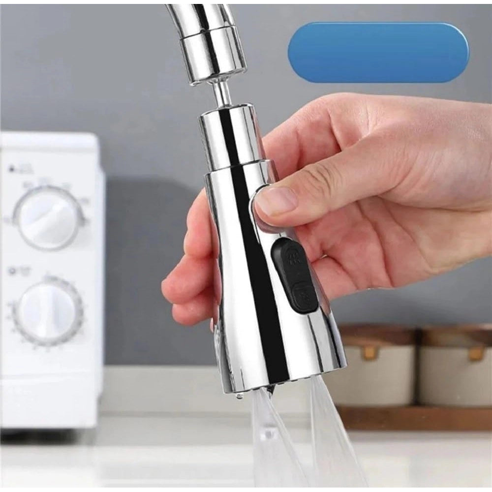 360 Degree Movable Faucet — Silver