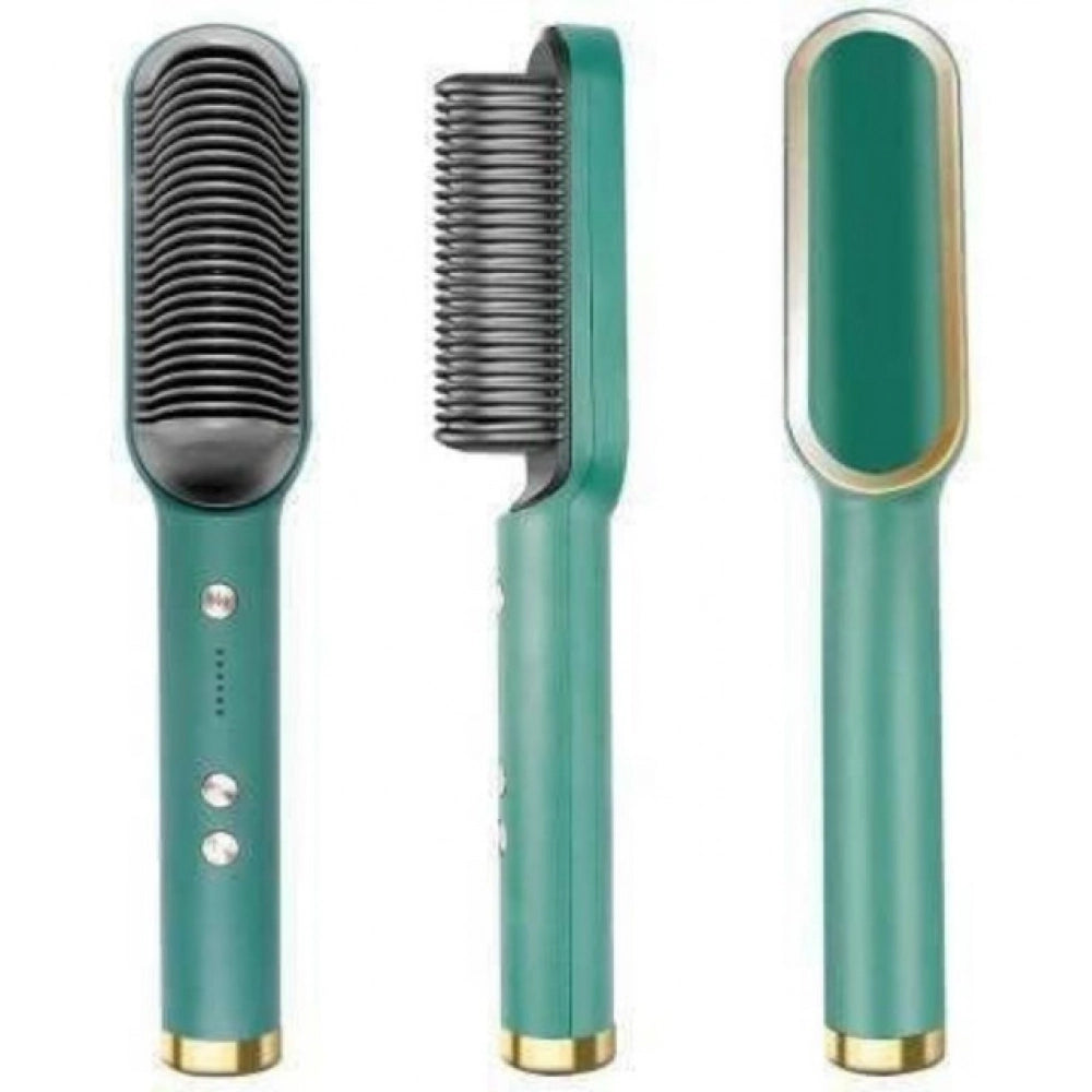 Hair Straightener Comb — Green