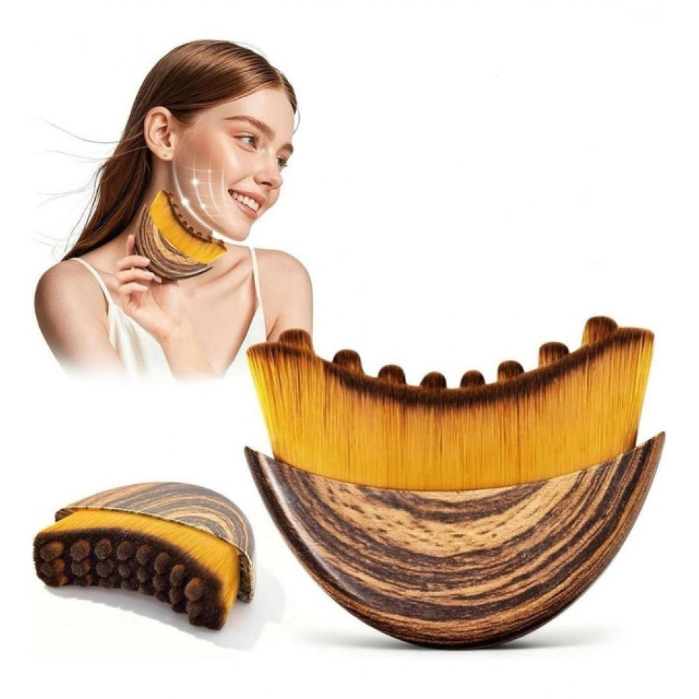 Lymphatic Contour Face Brushs · Pack of 2 — Brown