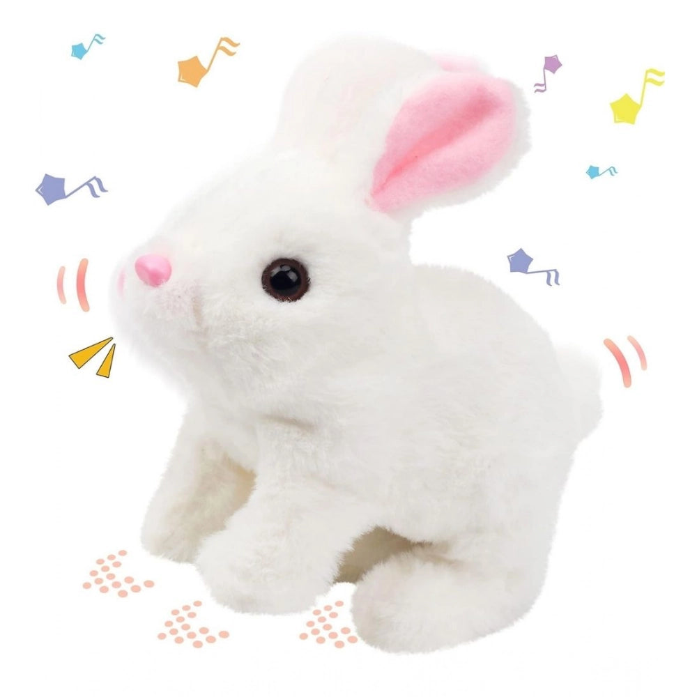 Walking And Talking Rabbit — White