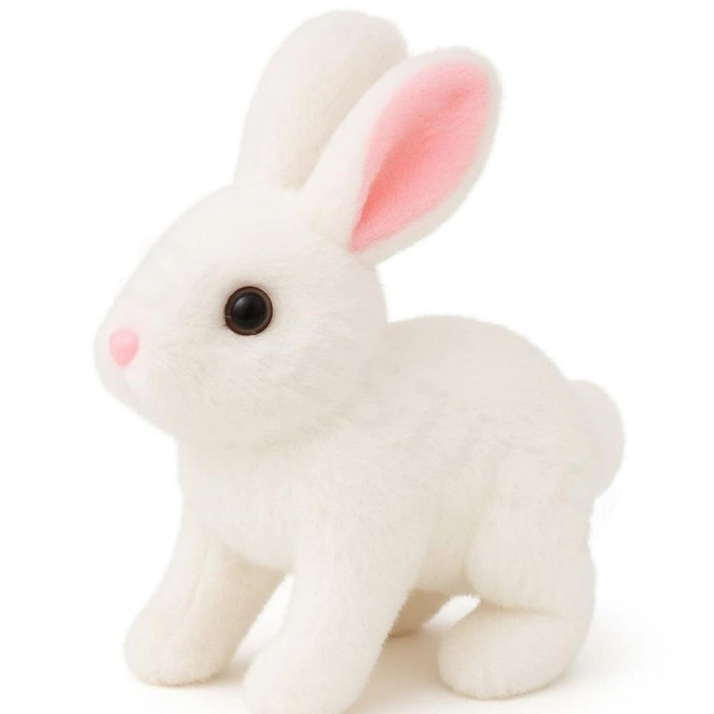 Walking And Talking Rabbit — White
