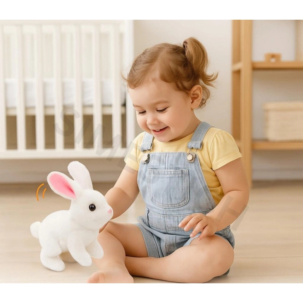 Walking And Talking Rabbit — White