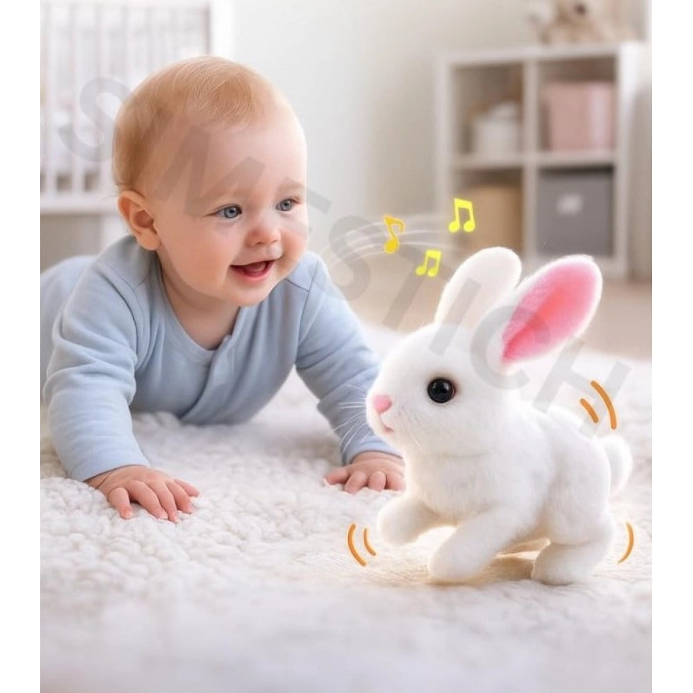 Walking And Talking Rabbit — White