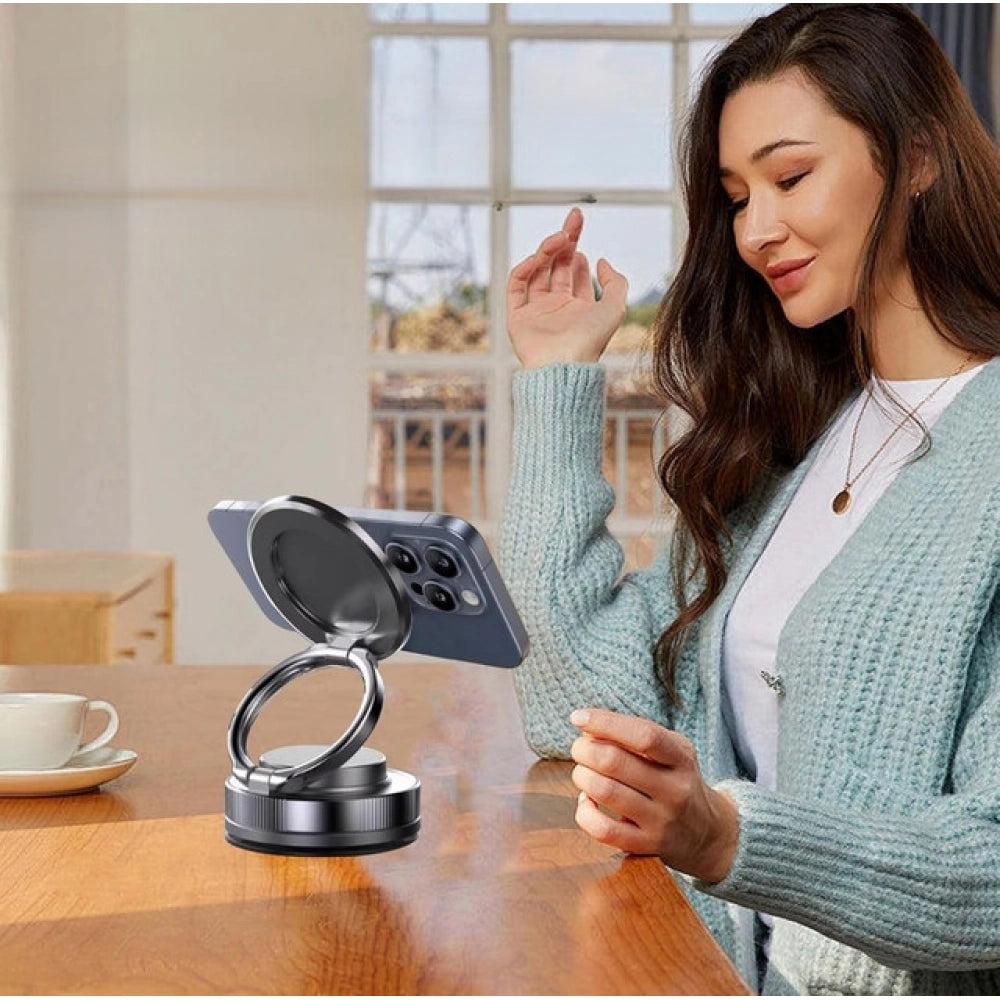 T28 Magnetic Phone Holder — Silver-Black