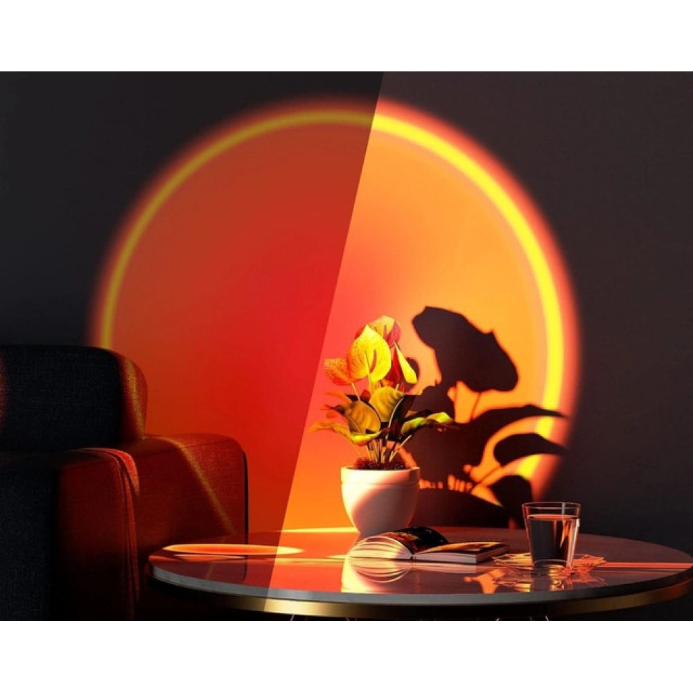 Sunset Lamp With Remote — Black