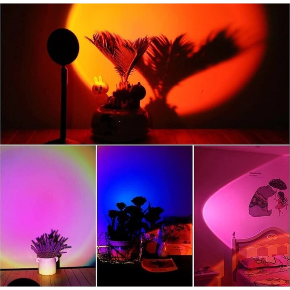 Sunset Lamp With Remote — Black