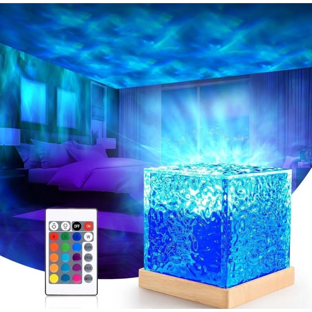 Ocean Wave Projector Lamp — Blue