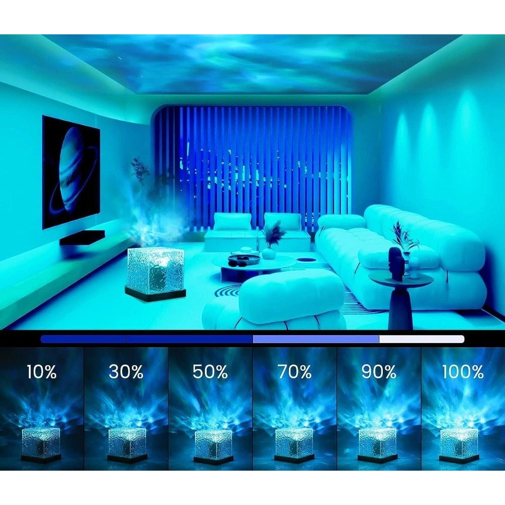 Ocean Wave Projector Lamp — Blue