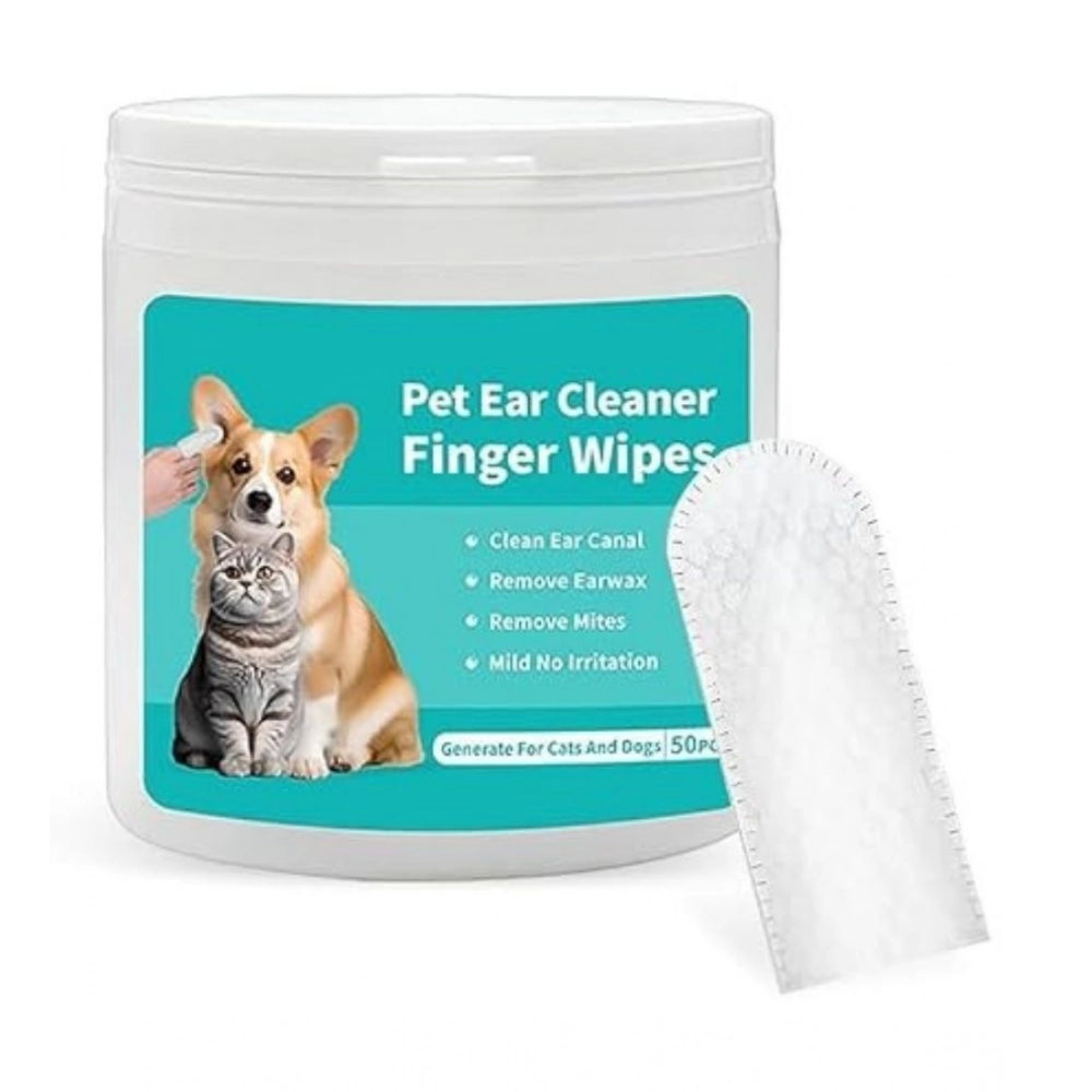 Pet Ear Cleaning Wipes · Pack of 2 — White