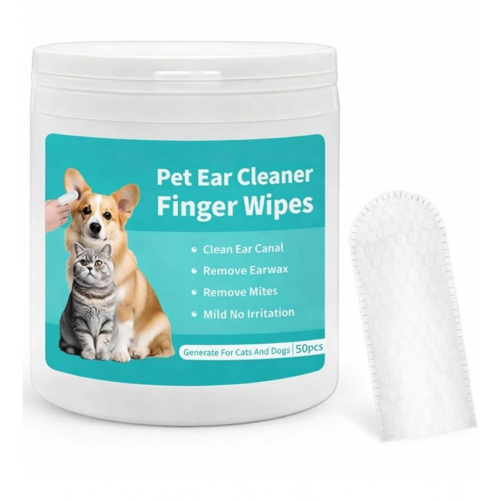 Pet Ear Cleaning Wipes · Pack of 2 — White