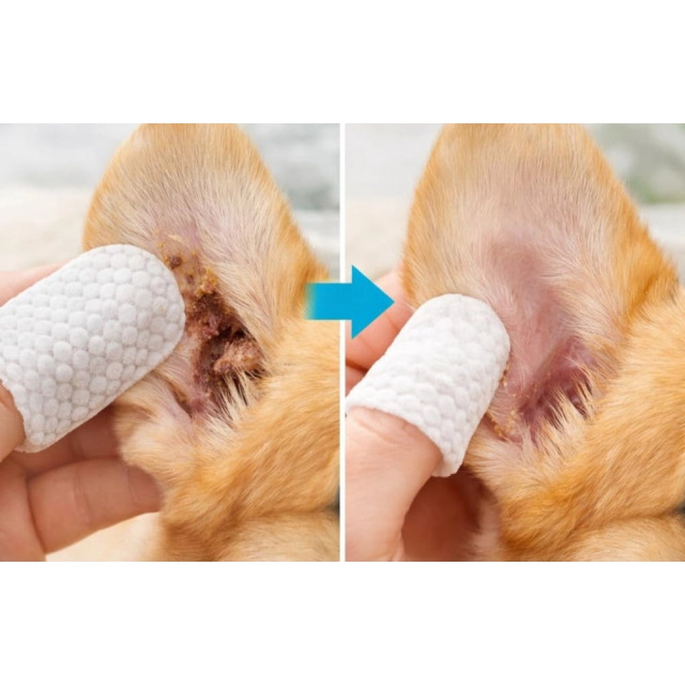 Pet Ear Cleaning Wipes · Pack of 2 — White