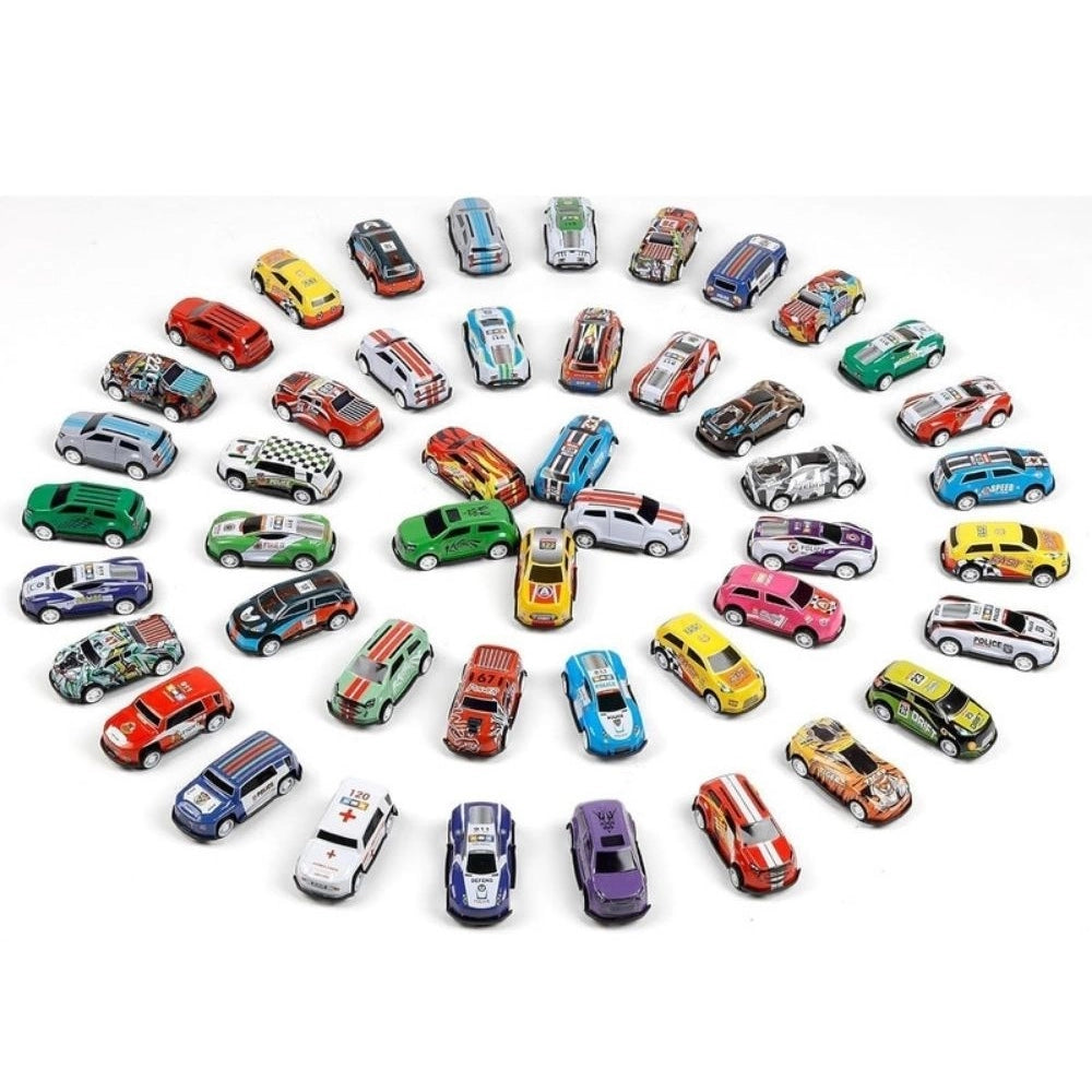 48 Piece Pull Back Car Set