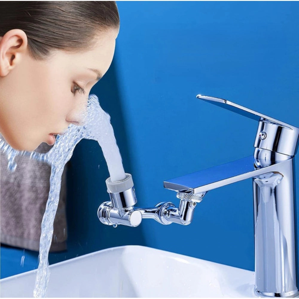 1080 Degree Rotate Faucets · Pack of 2 — Silver