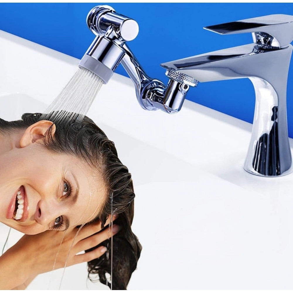 1080 Degree Rotate Faucets · Pack of 2 — Silver