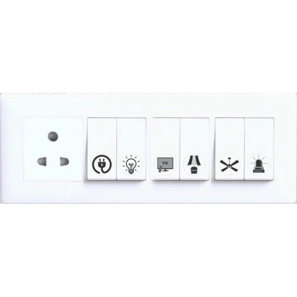 Switch Board Stickers · Pack of 3 — Black