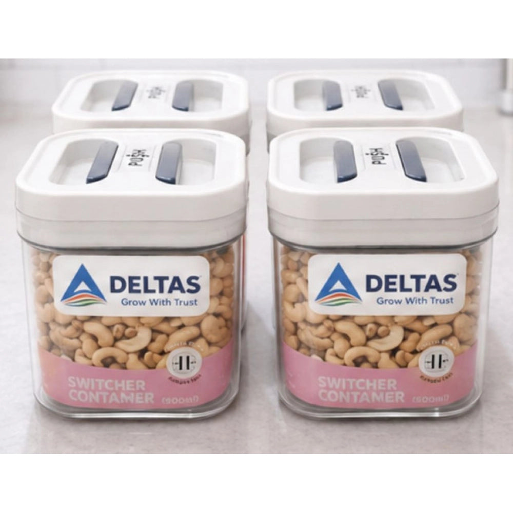 Switchers Airtight Storage Container Set 500 mls · Pack of 4 — White